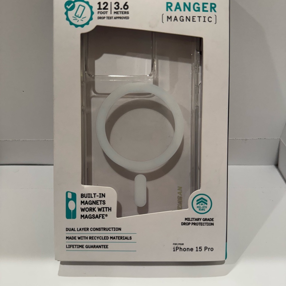 Ranger Magnetic Clear Case for iPhone 15 Pro